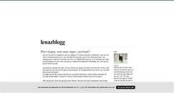 Desktop Screenshot of lenazblogg.blogg.se