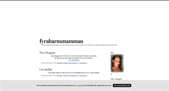 Desktop Screenshot of fyrabarnsmamman.blogg.se