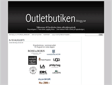 Tablet Screenshot of outletbutiken.blogg.se