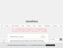Tablet Screenshot of lotsoflotta.blogg.se