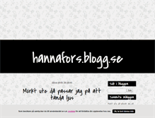 Tablet Screenshot of hannafors.blogg.se