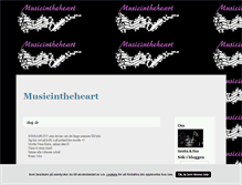 Tablet Screenshot of musicintheheart.blogg.se