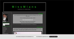 Desktop Screenshot of missmians.blogg.se