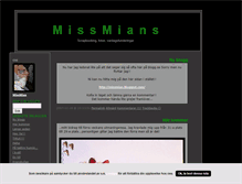 Tablet Screenshot of missmians.blogg.se