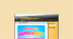 Desktop Screenshot of brommagymnasium.blogg.se