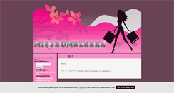 Desktop Screenshot of missbumblebee.blogg.se