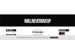Desktop Screenshot of iwillnevergiveup.blogg.se