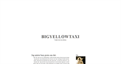 Desktop Screenshot of bigyellowtaxi.blogg.se