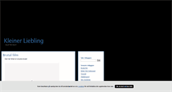 Desktop Screenshot of kleineliebling.blogg.se