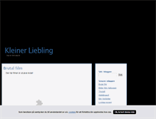 Tablet Screenshot of kleineliebling.blogg.se
