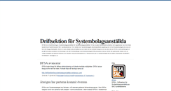Desktop Screenshot of driftsektionforsystembolagsanstallda.blogg.se