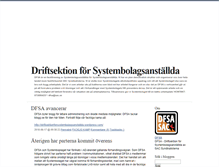 Tablet Screenshot of driftsektionforsystembolagsanstallda.blogg.se