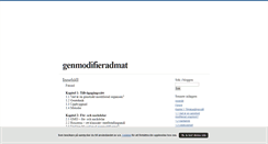 Desktop Screenshot of genmodifieradmat.blogg.se