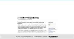 Desktop Screenshot of mobiltbredbaand.blogg.se