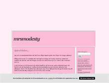 Tablet Screenshot of mrsmodesty.blogg.se