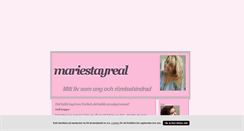 Desktop Screenshot of mariestayreal.blogg.se