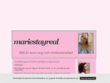 Tablet Screenshot of mariestayreal.blogg.se