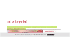 Desktop Screenshot of misshopeful.blogg.se