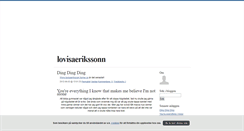 Desktop Screenshot of lovisaerikssonn.blogg.se