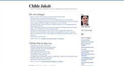 Desktop Screenshot of childejakob.blogg.se