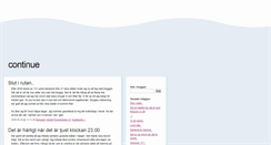 Desktop Screenshot of continue.blogg.se