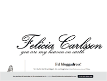 Tablet Screenshot of feliciacarlsson.blogg.se