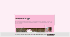 Desktop Screenshot of marionsblogg.blogg.se