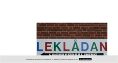 Desktop Screenshot of lekladan.blogg.se