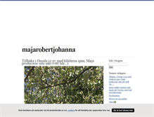 Tablet Screenshot of majarobertjohanna.blogg.se