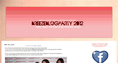 Desktop Screenshot of breezeblogparty.blogg.se