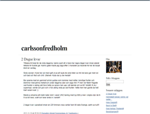 Tablet Screenshot of carlssonfredholm.blogg.se