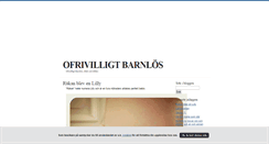 Desktop Screenshot of ofrivilligtbarnlos.blogg.se