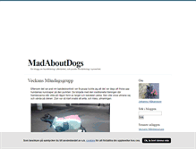 Tablet Screenshot of madaboutdogs.blogg.se