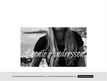 Tablet Screenshot of leonieandersson.blogg.se