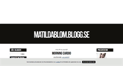 Desktop Screenshot of matildablom.blogg.se