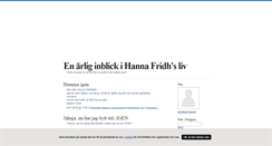Desktop Screenshot of hannafridh.blogg.se