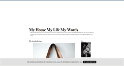 Desktop Screenshot of myhousemylifemywords.blogg.se