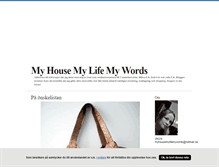 Tablet Screenshot of myhousemylifemywords.blogg.se
