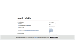 Desktop Screenshot of mobleradetta.blogg.se
