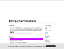 Tablet Screenshot of ingenplockarenmaskros.blogg.se