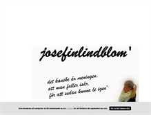 Tablet Screenshot of joseffinlindblom.blogg.se