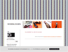 Tablet Screenshot of modebloggen.blogg.se