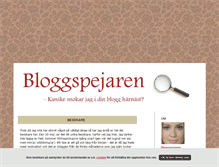 Tablet Screenshot of bloggspejaren.blogg.se