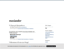 Tablet Screenshot of maxiander.blogg.se