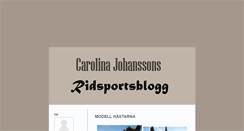 Desktop Screenshot of carolinajohanssons.blogg.se