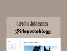Tablet Screenshot of carolinajohanssons.blogg.se