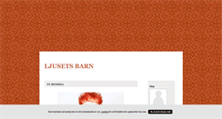 Desktop Screenshot of ljusetsbarn.blogg.se