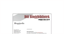 Desktop Screenshot of bloggipedia.blogg.se