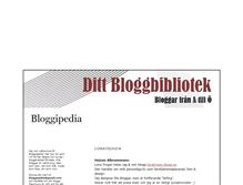 Tablet Screenshot of bloggipedia.blogg.se