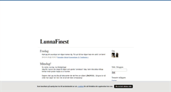 Desktop Screenshot of lunnafinest.blogg.se